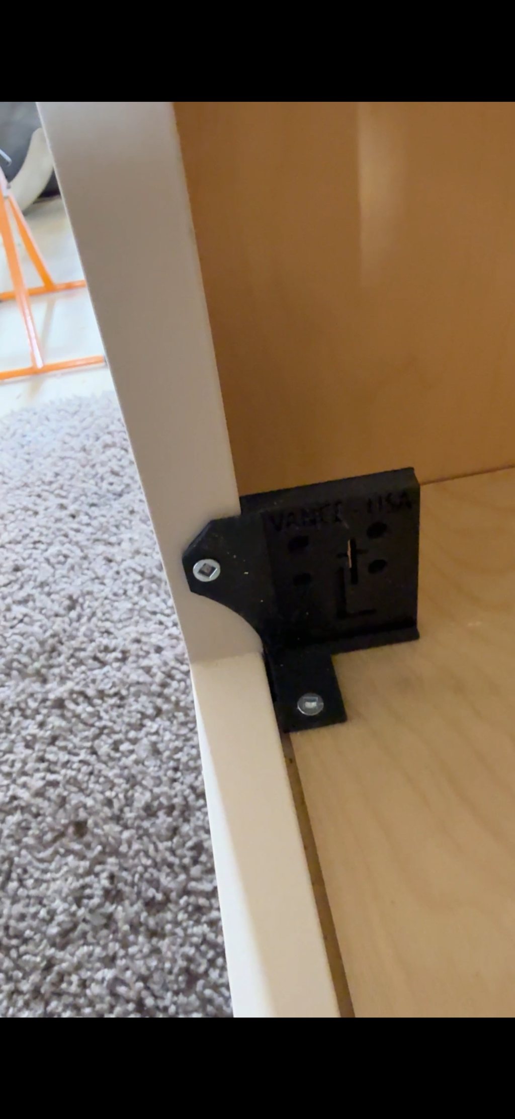 3/4" Front Setback Mount (Inset) for Blum Undermount Slides (Face Frames -non-Cabinotch/Bottom drawers)