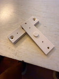 Hinge Plate Mount Expander to 3/8" (9.5mm) — Blum & Titus Long Arm — 10-Pack